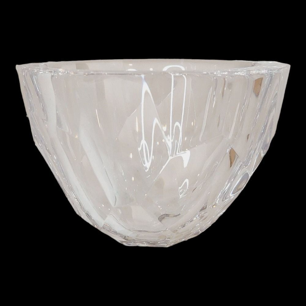 Kosta Boda Orrefors Sweden Corona Art Crystal Candy Dish Bowl